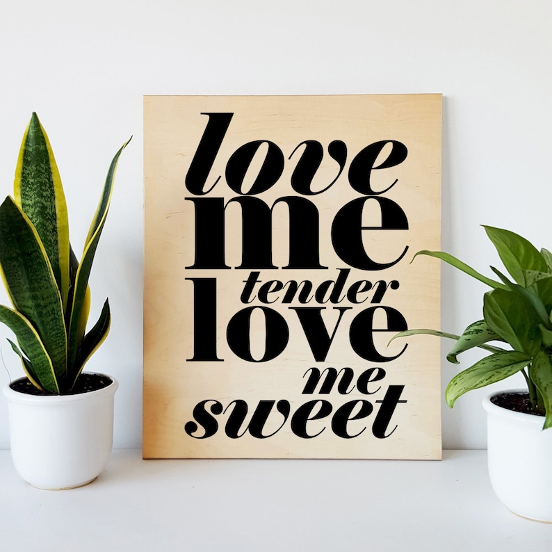Love quote wooden sign wood signs with quotes love song Etsy