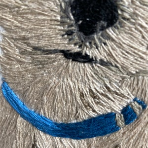 Custom per embroidery / hoop art / personalized gift / custom dog portrait image 3