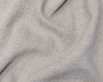 Natural Linen Fabric Stonewashed 150 g/m2, 1 meter 1,09 Yard