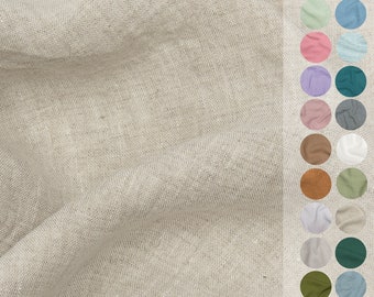 Linen Fabric Extra Wide Stonewashed, Width 275-280 cm For Bedding, Curtains