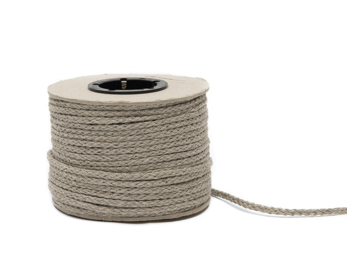 Linen Rope Natural Braided 50 Meters/5468 Yards | Etsy