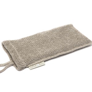 100% Natural Linen Knitted Exfoliating Glove
