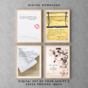 Schitt&#39;s Creek posters, digital download posters, David Rose, Moira Rose, Schitts Creek, gift