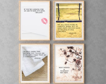 Carteles de Schitt's Creek, carteles de descarga digital, David Rose, Moira Rose, Schitts Creek, regalo