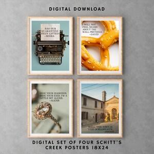 Schitt&#39;s Creek posters, digital download posters, David Rose, Moira Rose, Schitts Creek, gift