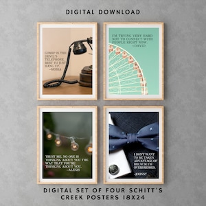 Schitt&#39;s Creek posters, digital download posters, David Rose, Moira Rose, Schitts Creek, gift