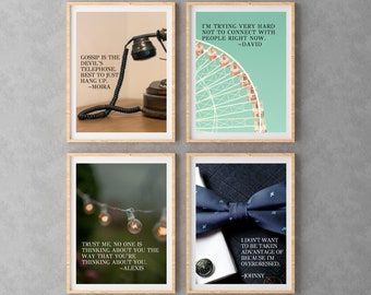 Schitt's Creek posters, digital download posters, David Rose, Moira Rose, Schitts Creek, gift