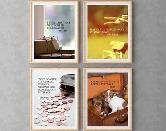 Schitt's Creek posters, digital download posters, David Rose, Moira Rose, Schitts Creek, gift