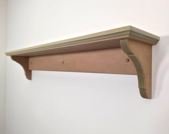 Handmade Shaker Style Shelf | Pre-Sanded & Ready to Paint MDF |  Customisable Hallway, Bedroom, Living Space Storage