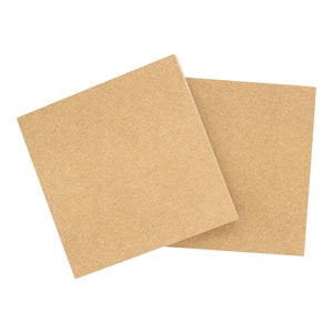 Wooden MDF Square Craft Shape CNC Routed DoodleTech