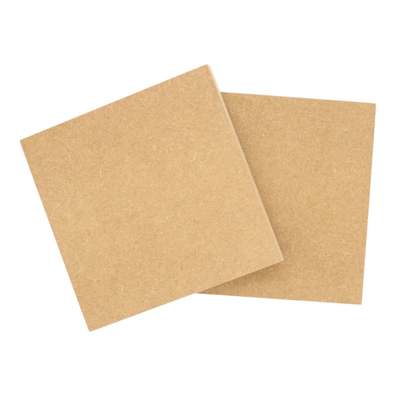 Wooden MDF Square Craft Shape CNC Routed DoodleTech
