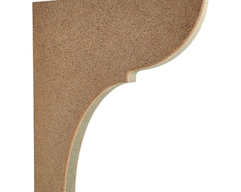 Handmade Shaker Shelf Brackets / Corbels | Premium 25mm Moisture-Resistant MDF 3 Sizes (Style 6)