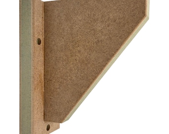 Handmade Shaker / Gallows Shelf Brackets | Premium 25mm Moisture-Resistant MDF 3 Sizes (Style 5)