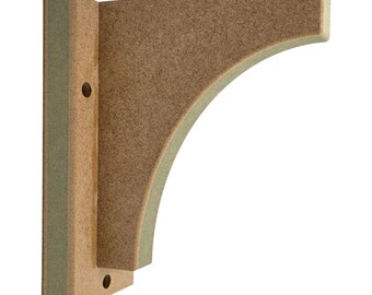 Handmade Shaker / Gallows Shelf Brackets | Premium 25mm Moisture-Resistant MDF 3 Sizes (Style 3)