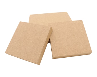 Square - Square Edge 12mm or 18mm MDF 100mm - 300mm Blanks Wood Plaques Trophy Stands Pack Price