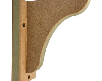 Handmade Shaker / Gallows Shelf Brackets | Premium 25mm Moisture-Resistant MDF 3 Sizes (Style 2)