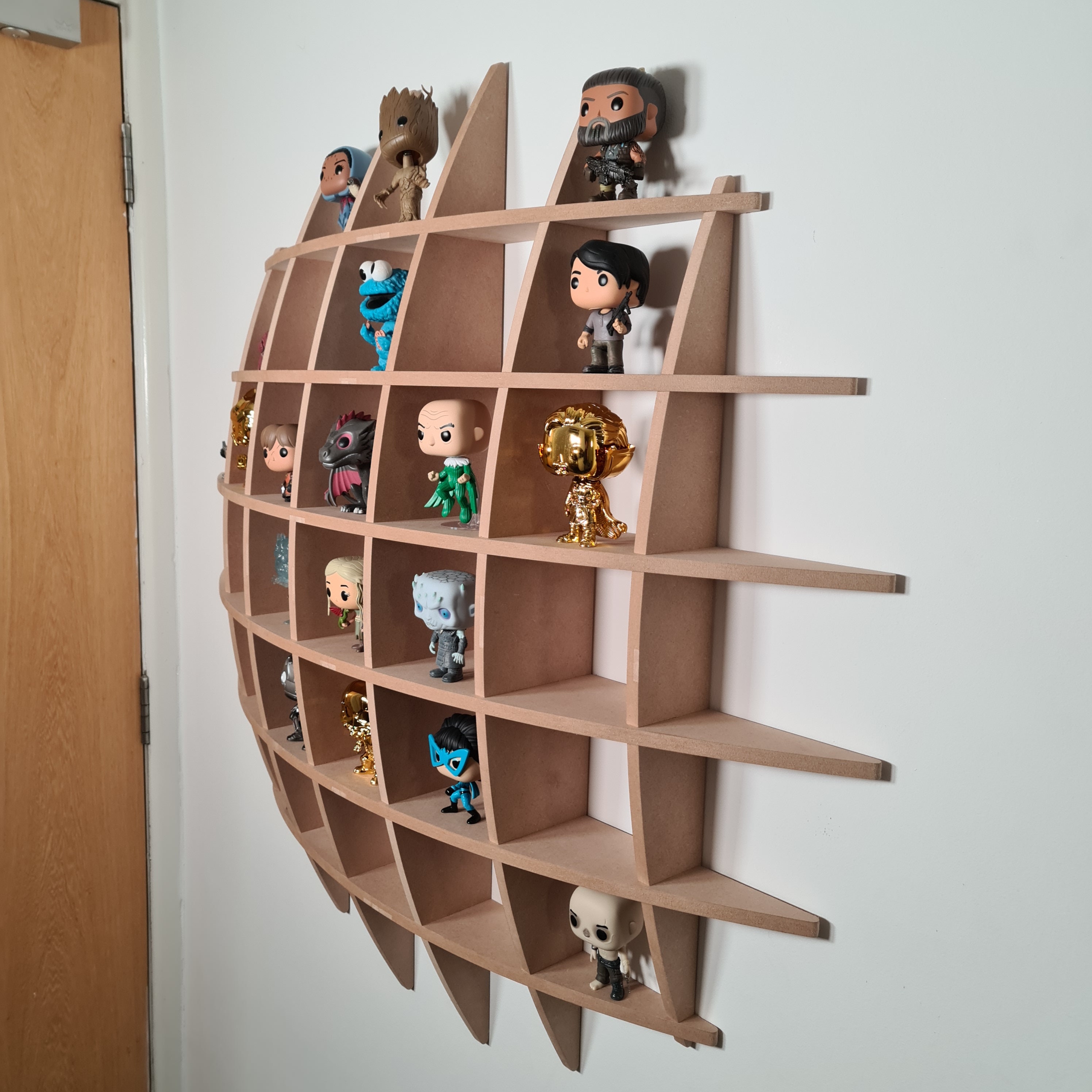 Funko Pop Display Shelf Custom Round Wall Display Unit MDF Etsy UK