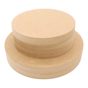 Wooden MDF Circle Square Edge Craft Shape CNC Routed DoodleTech