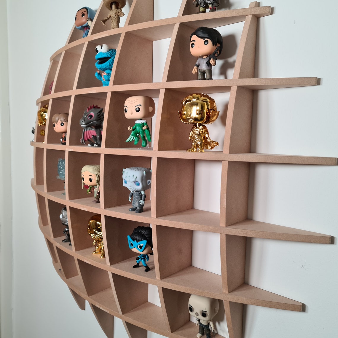 Funko Pop Display Shelf Custom Round Wall Display Unit MDF Etsy UK