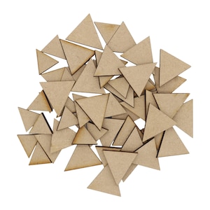 Wooden Triangles MDF Craft Shape Blank Decoration Embellishments Laser Cut