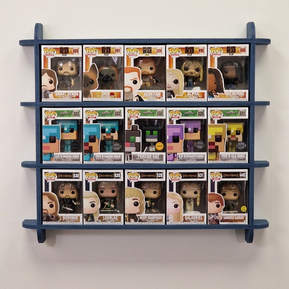 Boxed Funko Pop Wall Display Shelf - Precision MDF Floating Rack - Heavy-Duty Collector’s Showcase - Holds 5-25 Figures - DIY Flat-Pack Kit