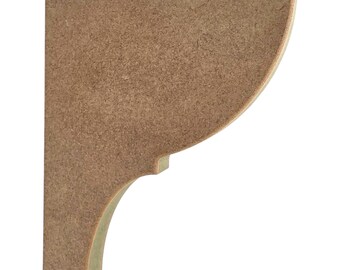 Handmade Shaker Shelf Brackets / Corbels | Premium 25mm Moisture-Resistant MDF 3 Sizes (Style 7)