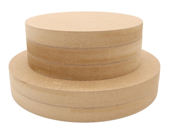 MDF Circle 6mm, 12mm, 18mm Thick 100mm - 600mm Diameter Square Edged - Shape, Wooden, Blanks, Disk