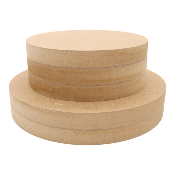 MDF Circle 6mm, 12mm, 18mm Thick 100mm - 300mm Diameter Square Edged - Shape, Wooden, Blanks, Disk