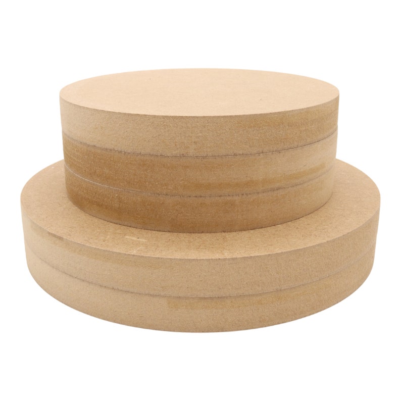 Wooden MDF Circle Square Edge Craft Shape CNC Routed DoodleTech