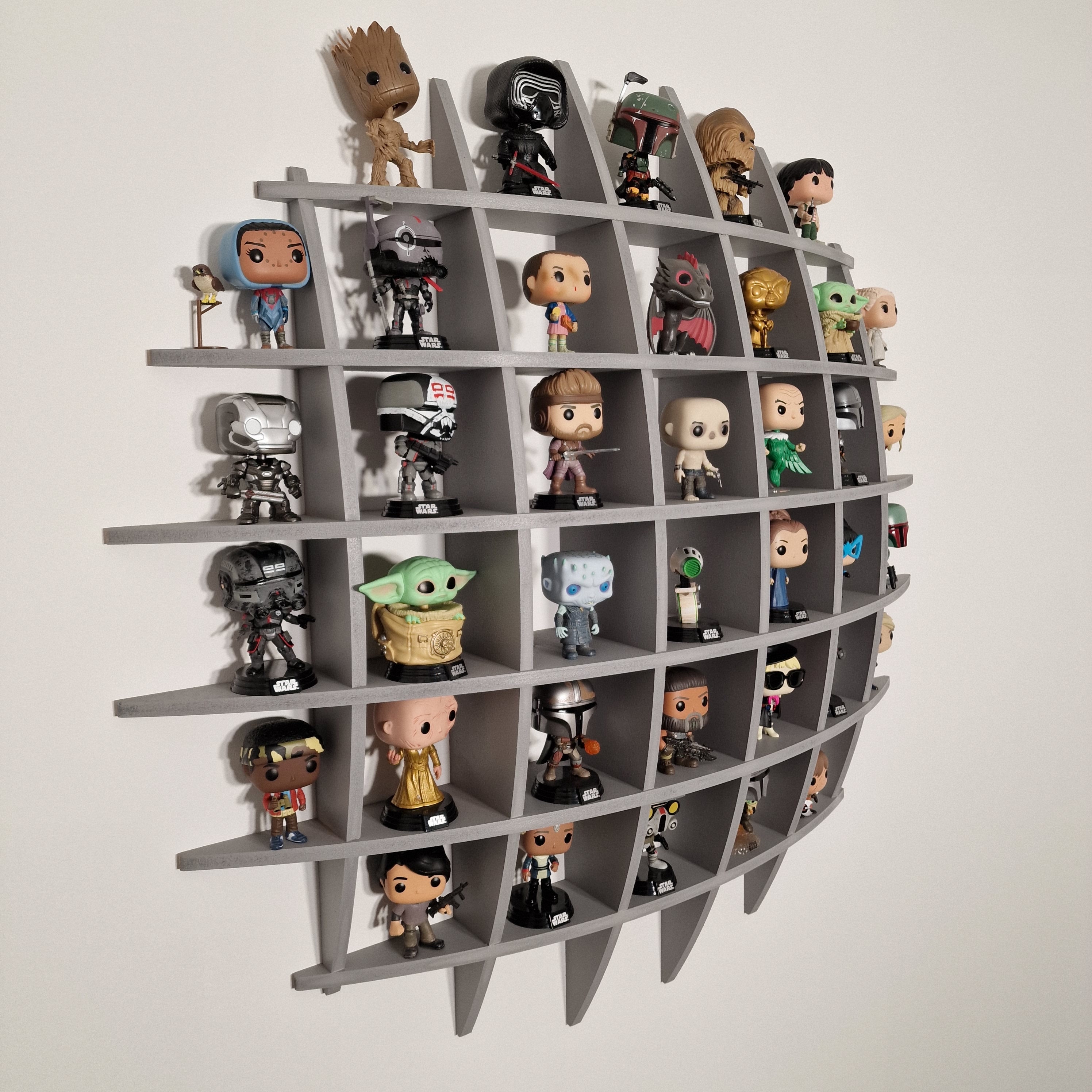 Large Circular Funko Pop Wall Display - 98cm Round Vinyl Figure Shelf ...