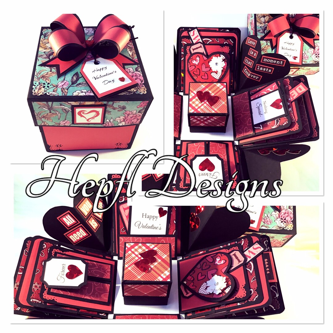 EXPLOSION Boxvalentines Day Birthdayanniversarylove Etsy