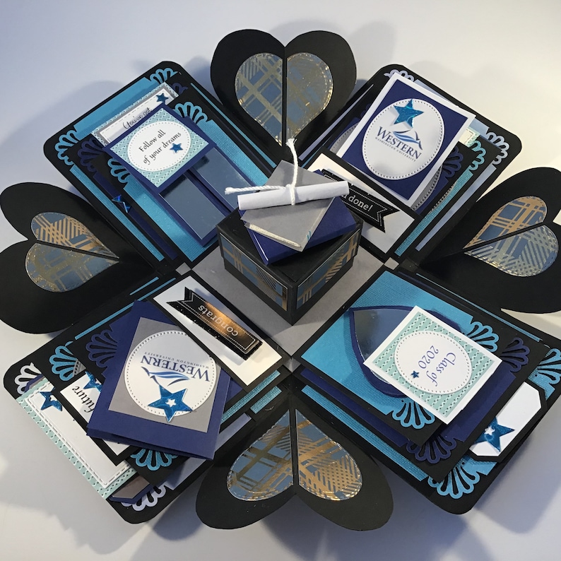 Explosion Box for GRADUATION High School or College Etsy