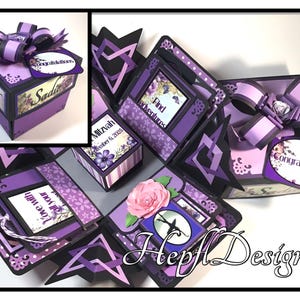 EXPLOSION BOX for Bat Mitzvah Girl - Bar Mitzvah Boy - Lasting Memory Box- Mazel Tov - Custom/Personalized with photos
