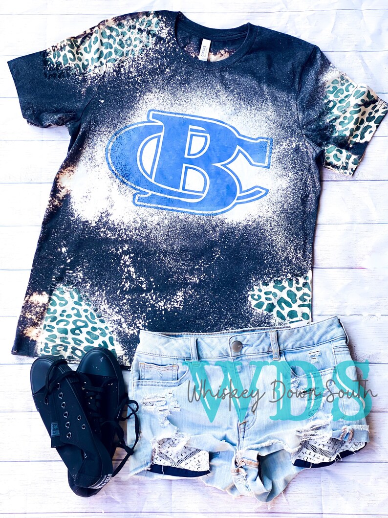 bleach leopard tee