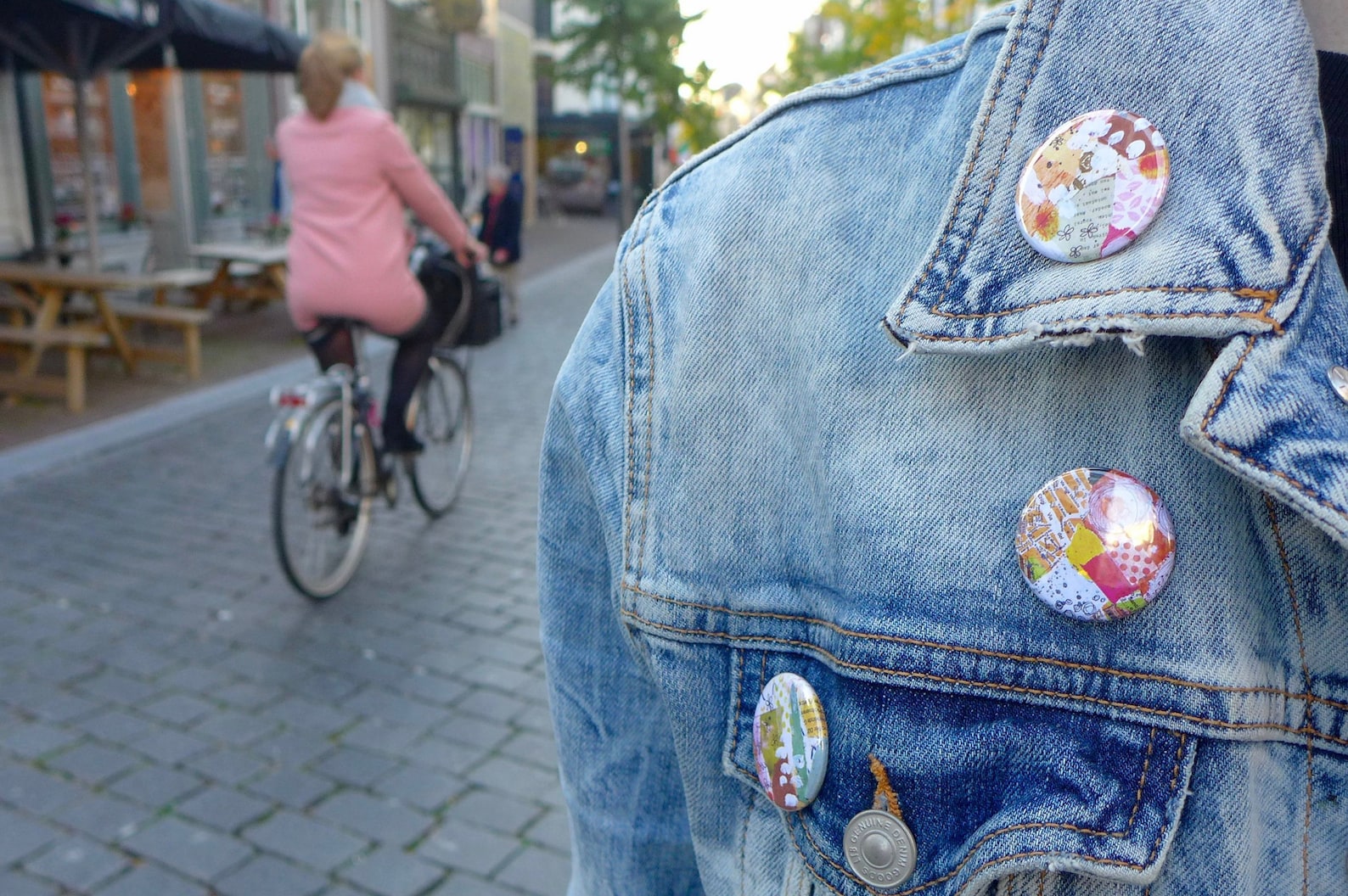 Original Art badges Set of 3 Spring / 32mm Badge / Wearable Etsy
