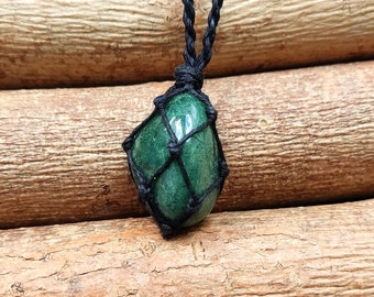 Moss Agate necklace, Moss Agate pendant, healing stone, mens necklace, green stone necklace, moss agate jewelry