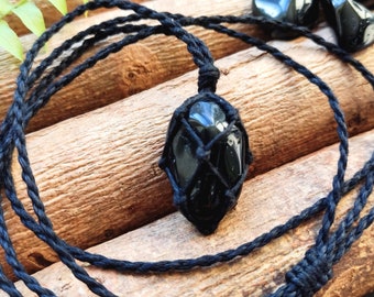 NATURAL Tourmaline necklace, tourmaline pendant, men's necklace, black tourmaline necklace, black pendant, healing stone, black necklace