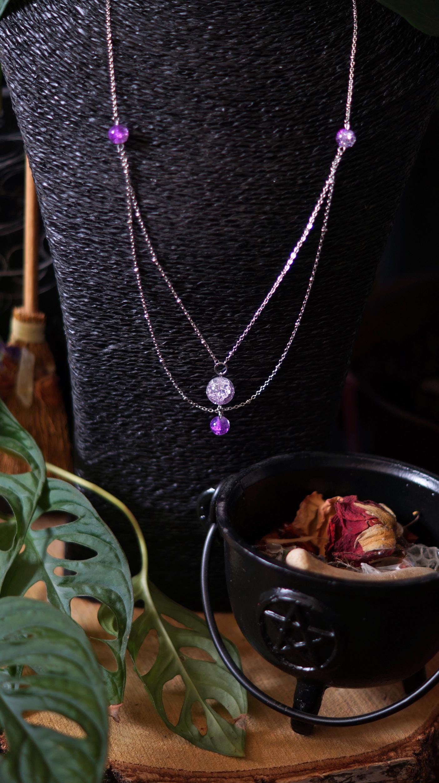 Collier choker sorcière moderne - Nahimana - L'atelier de Magena