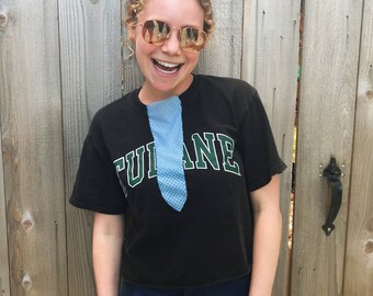 Mesh front college tee