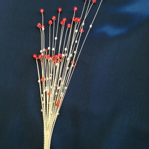 Bead firework cake topper or table decoration