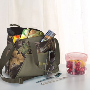 Gepersonaliseerde borduurwerk Warmteoverdracht Naam Softside Lunch Office School Outdoor Game Sport Urban Unisex Geïsoleerde Drank Food Cooler Tote