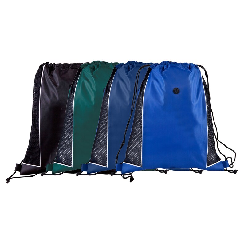 Custom Event Party Personalized Embroidery Heat Transfer Multiple Light Weight Outdoor Sports Fitness Work Out Drawstring Cinch Bag