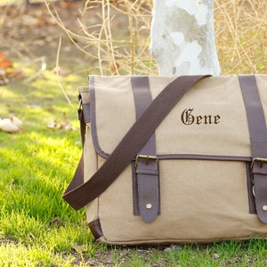 キャンバス ヴィンテージ ユニーク ユニセックス クロスボディ フラップオーバー ラップトップ メッセンジャー