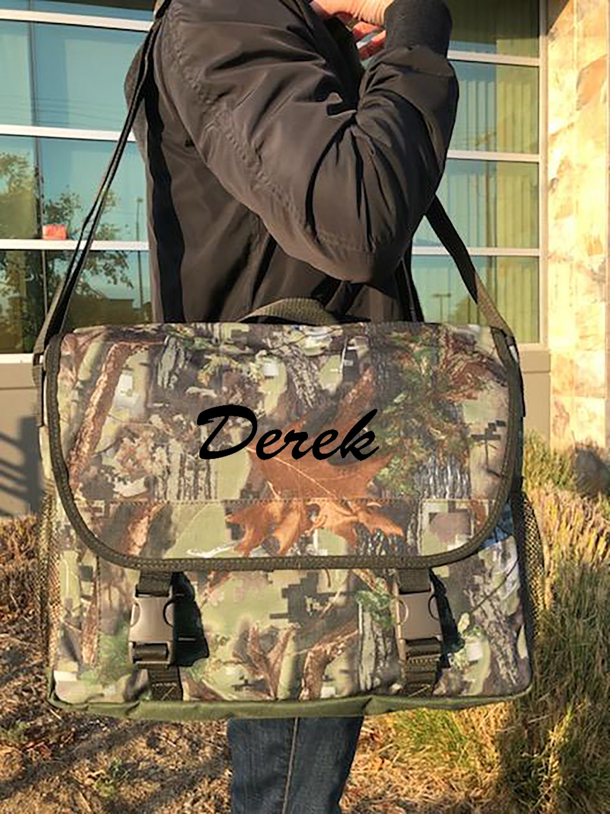 Camo Messenger Bag Etsy
