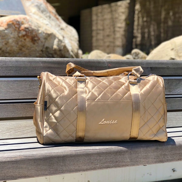 Quilted Duffel Bag Etsy