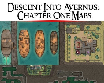 Mapas del capítulo uno de Descenso al Averno