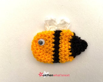 PDF Bee Appliqué Crochet Pattern, Instant Download