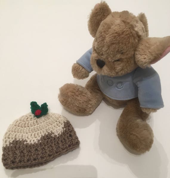 PDF Christmas Pudding Baby Hat Crochet Pattern 03 Months Etsy UK