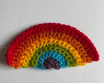 Rainbow Patch Appliqué, Accessory or badge for bags, clothing, cards or flat lay prop