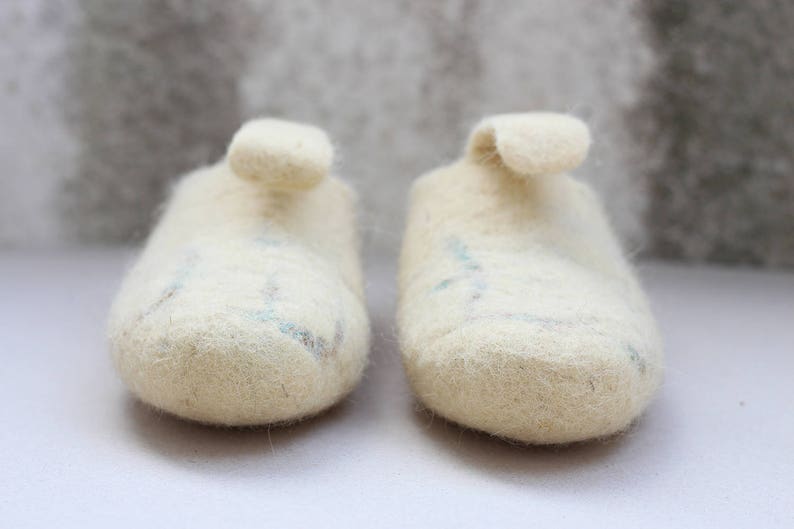 Handmade Wool Felt Slippers BANANA PEEL by Vidafelt Size 41 Etsy